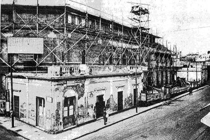 construcción del Cervantes